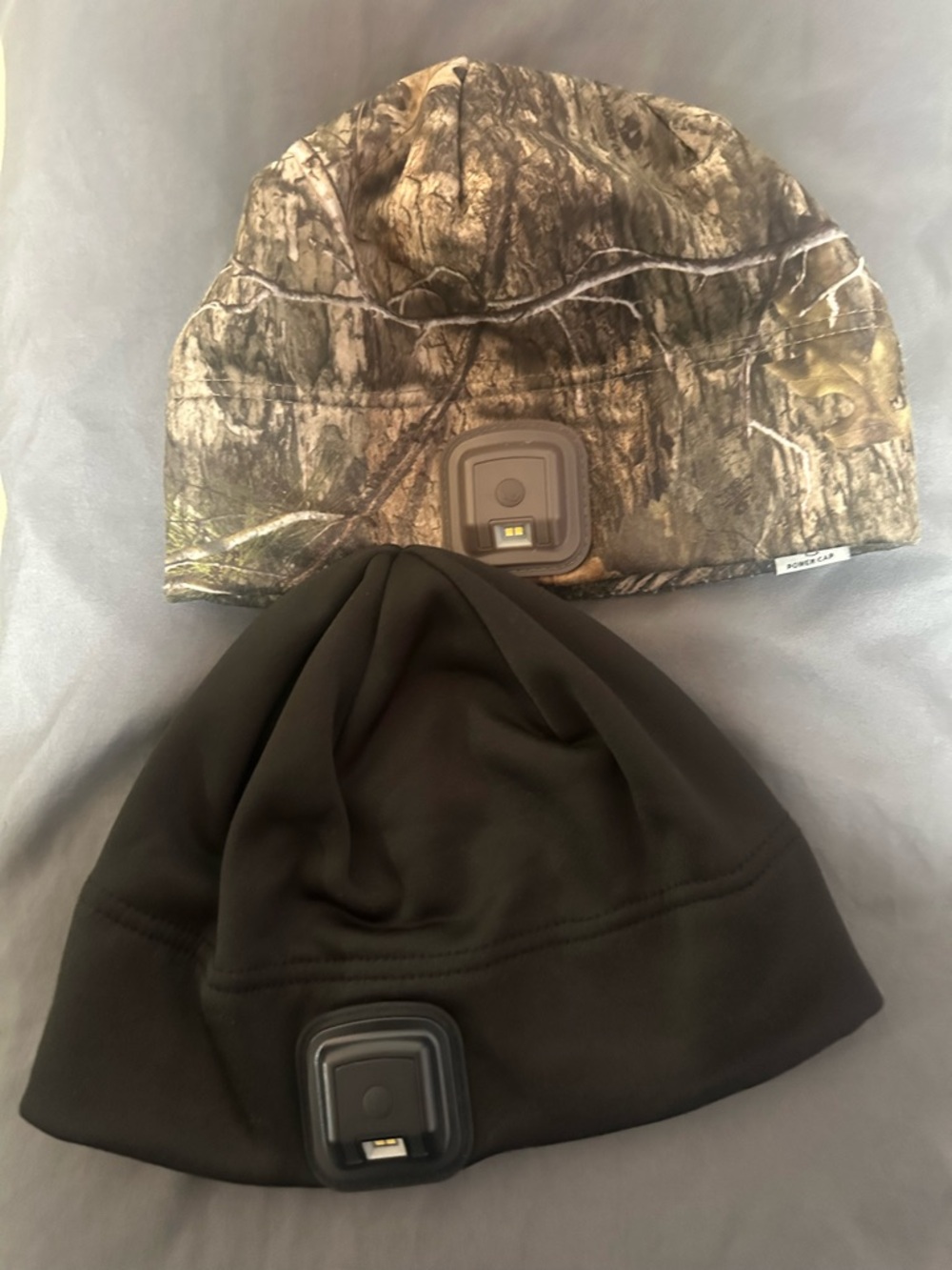 Rechargeable LED Beanie Hat - Black / Camouflage